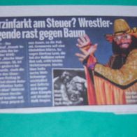 Macho Man WWE german Article Clipping Bericht