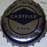 Castello Mineralwasser Wasser soda Kronkorken Di Vallio Italien alt Kronenkorken, rar
