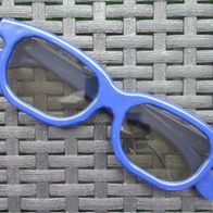 NEU: 3D Brille dunkelblau Glasses Polarisationsbrille für TV polarisiert