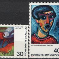 BRD / Bund 1974 Deutscher Expressionismus MiNr. 798 - 799 postfrisch