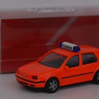 Herpa 044479 Volkswagen Golf IV ELW "Feuerwehr", tagesleuchtrot