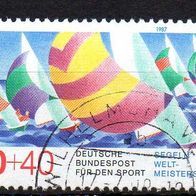 Bund BRD 1987, Mi. Nr. 1310, Sporthilfe Segel-WM, gestempelt #11138