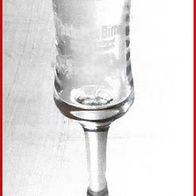 Schnapsglas (11) - Reichs-Post Bitter - aus hellem Glas