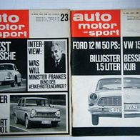 Eine Zeitschrift-Auto Motor Sport-schöne Ausgabe Nr. 25 von 1963 in gutem Zustand.