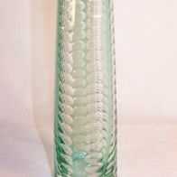 Mintgrüne, sehr schön geschliffene Glas-Vase, 60er Jahre