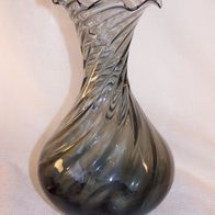Rauchglas Vase - 60/70er Jahre