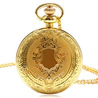 Taschenuhr Sprungdeckeluhr Herrenuhr Pocket Watch Wappen Gold fbg. THU-80.11