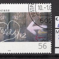 BRD / Bund 2002 Kampagne für mehr Toleranz MiNr. 2235 ESST aus Abo