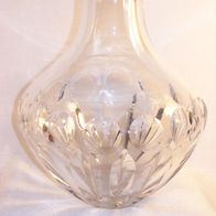 Sehr massive und sehr schön geschliffene Glas Vase, 60/70er Jahre