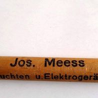 Paketträger a. d.1960er Jahren Jos. Meess. Leuchten u. Elektrogeräte Werbeartikel