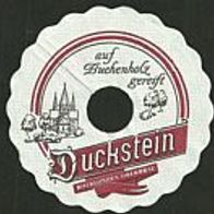 Pilsdeckchen Tropfdeckchen Collerette bière : Marke "Duckstein" Holsten Hamburg