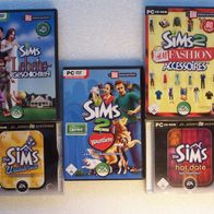 5x PC CD-ROM - Die SIMS, Electronic Arts 2006 / 2007