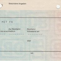 Alte Fahrkarte DB 096856642 Platzreservierung mit FA. am 30.05.1995