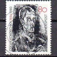 Bund BRD 1986, Mi. Nr. 1272, Geburtstag Oskar Kokoschka, gestempelt #11340