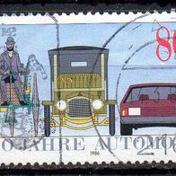 Bund BRD 1986, Mi. Nr. 1268, 100 Jahre Automobile, gestempelt #11350