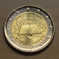 2 Euro € Griechenland Greece Hellas 2007 Römische Verträge RV Sondermünze Gedenkmünze