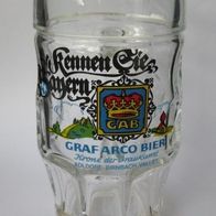 Wie neu Bier Glas "Graf Arco Bier" GAB Bayern Humpen Maß Krug Sammel Sammler