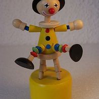 Clown-Holz-Figur