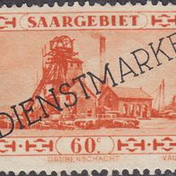 Saargebiet Dienst 29 ( * ) ohne Gummi #017500