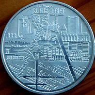 10 Euro Silber 2003 Industrielandschaft Ruhrgebiet bfr Randschrift Typ A oder B