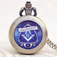 DHU-16 Taschenuhr. Sprungdeckeluhr, Herrenuhr, Freimaurer, Freemason