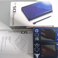 Nintendo DS lite, blau-metallic, Unikat, wie neu