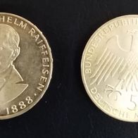 BRD : 5 DM Raiffeisen 1968 J Gedenkmünze