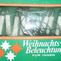 10er Lichterkette Weihnachtskerzen für Innen