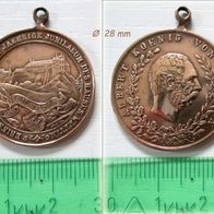 Münze / Medaille * 1089-1889 Albert von Sachsen zur 800 Jahr Feier Haus Wettin