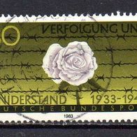 Bund BRD 1983, Mi. Nr. 1163, Verfolgung und Widerstand, gestempelt #11758