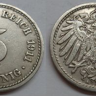 Deutsches Reich 5 Pfennig 1911 (A) ## S14