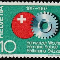 Schweiz Michel 858 Postfrisch * * - 50 Jahre Schweizer Woche