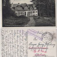 Rudolfsheim Ostsudeten Feldpost AK 1940 mit farbigen Stempel Petersdorf