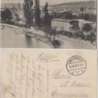 Sangerhausen AK Dreierteich 1916 mit Feldpost an A Krause Grevesmühlen