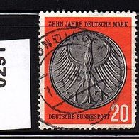 Bundesrepublik Deutschland Mi. Nr. 291 / 10 Jahre Deutsche Mark o <