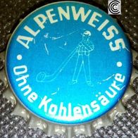 Alpenweiss Wasser Kräuterlimo Kronkorken sehr alt Baden Kronenkorken neu in unbenutzt