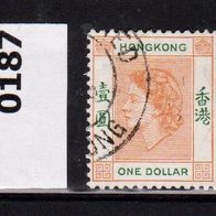 Hongkong (Asien) Mi. Nr. 187 Königin Elisabeth II. o <