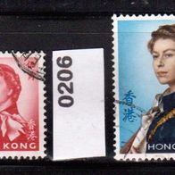 Hongkong (Asien) Mi. Nr. 197 + 203 + 206 + 207 Königin Elisabeth II. o <