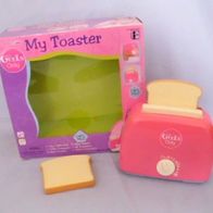 Toaster + 2 Scheibentoast für Puppenküche ab 3 Jahre