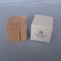 Geduldsspiel Würfel aus Holz VW ® NEU OVP #