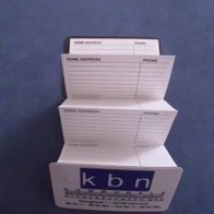 Magnetisches Adreassbuch in Scheckkartenformat kbn NEU