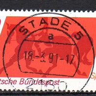 Bund BRD 1980, Mi. Nr. 1047, Sporthilfe, gestempelt Stade 18.03.91 #12216