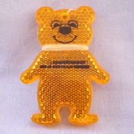 Reflektor - Katzenauge Motiv Teddy Bär orange tranzparent Saniitätshaus NEU