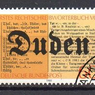 Bund BRD 1980, Mi. Nr. 1039, Konrad Duden, gestempelt #12312