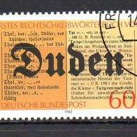 Bund BRD 1980, Mi. Nr. 1039, Konrad Duden, gestempelt #12316