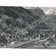 47) AK Flüelen am Vierwaldstättersee mit Bristenstock 1957