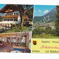 53) AK Unken Ld. Salzburg Gasthof-Pension Schütterbad 1977