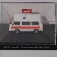 Herpa 182881 SoMo Volkswagen Caravelle "Berufsfeuerwehr München" PC-Modell