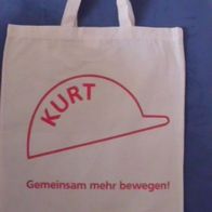 Tasche - Einkaufstasche Stoffbeutel Shopper Kurt Gemeinsam mehr bewegen! #