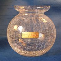 Gashütte Rheinpfalz Eisglas Vase, 60/70er Jahre